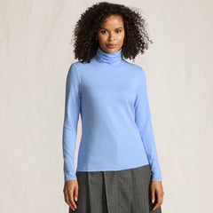 Petite Lightweight Jersey Long Sleeve Turtleneck
