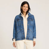 Women's Oversized Denim Trucker Jacket
