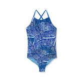 Girls Chlorine Resistant Reversible One Piece Swimsuit