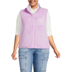 Women's Plus Size Cozy Sherpa Fleece Vest