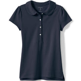 School Uniform Girls Short Sleeve Peter Pan Collar Polo Shirt