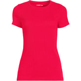 Women's Plus Size Micro Rib T-Shirt