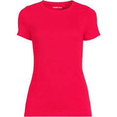 Women's Plus Size Micro Rib T-Shirt