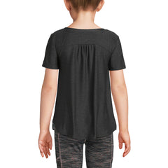 Girls Short Sleeve Active Curved Hem Tee