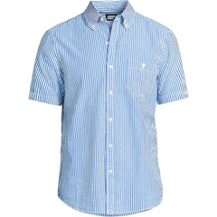 Men's Short Sleeve Seersucker Shirt