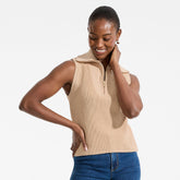 Women's Drifter Quarter Zip Vest Sweater