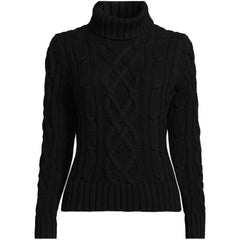 Women's Plus Size Drifter Cable Turtleneck Sweater