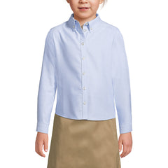 Girls Long Sleeve Oxford Dress Shirt