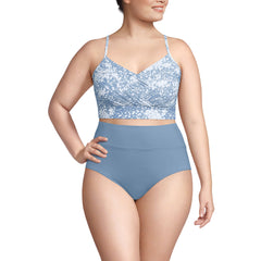 Women's Plus Size SlenderSuit Pleated Bikini Top