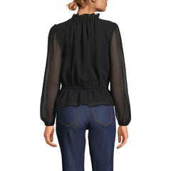 Women's Chiffon Peplum Top