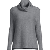 Women's Cable Ottoman Relaxed Long Sleeve Cowl Neck Top