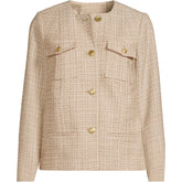 Women's Plus Size Tweed Jacket