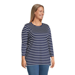 Women's Plus Size 3/4 Sleeve Cotton Supima Tunic