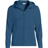 Unisex Big Grid Tech Hooded Zip Front Jacket