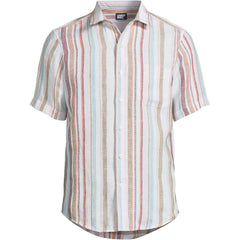 Men's Traditional Fit Short Sleeve Linen Shirt