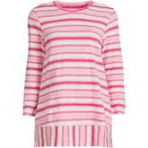 Women's Petite 3/4 Sleeve Slub Jersey Swing Tunic