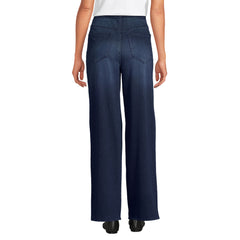 Women's Petite Starfish Denim High Rise Wide Leg Jeans
