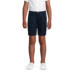 School Uniform Girls Slim Plain Front Blend Chino Shorts