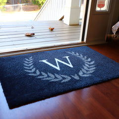 Matterly Monogrammed Laurel Wreath Doormat - Standard