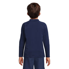 Boys Husky Mock Neck Long Sleeve UPF 50 Swim Rash Guard