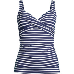 Women's Petite Sweetheart Wrap Underwire Tankini Top