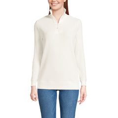 Women's Long Sleeve Waffle Quarter Zip Pullover