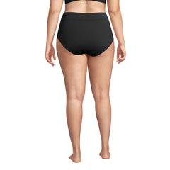 Women's Plus Size High Waisted Bikini Bottoms