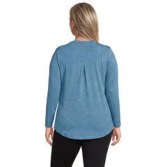 Women's Plus Size Long Sleeve Cooling Performance Tunic Tee