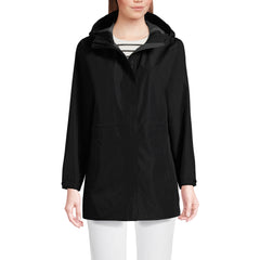 Women's Waterproof Hooded Packable Rain Jacket