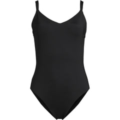 Women's V-Neck High Leg Strappy Back One Piece