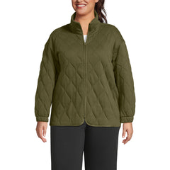 Women's Plus Size RainDefense Serious Sweats Quilted Full Zip Jacket