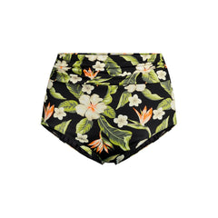 Women's Ruched High Waisted Full Coverage Bikini Bottoms