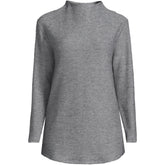 Women's Cable Ottoman Relaxed Long Sleeve Funnel Neck Tunic