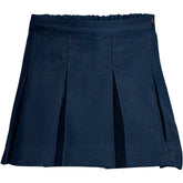Girls Above the Knee Solid Box Pleat Skirt