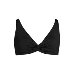 Women's Plus Size Twist Front Underwire Bikini Swimsuit Top
