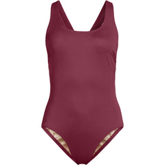 Women's Tugless X-Back One Piece Swimsuit