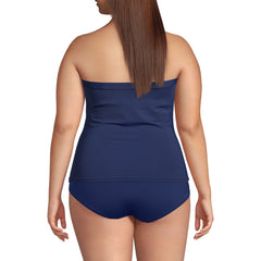 Women's Plus Size Bandeau Tankini Swimsuit Top