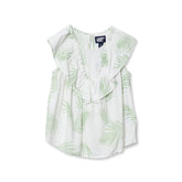 Girls Breezy V-Neck Ruffle Top