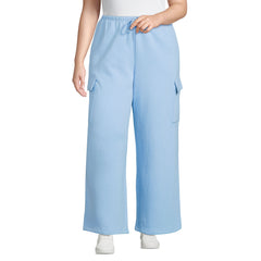 Women's Plus Size Serious Sweats High Rise Wide Leg Cargo Pant - Set Bottom