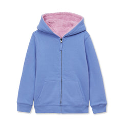 Kids Reversible Sherpa Fleece Hoodie