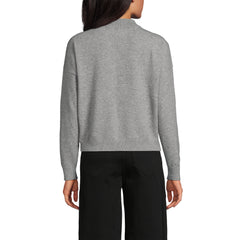 Women's CashTouch Drop Shoulder Mock Neck Sweater