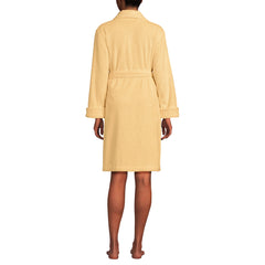 Women's Soft Terry Long Sleeve Knee Length Robe