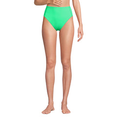 Women's Tugless QuickDry High Waisted High Leg Bikini Bottoms