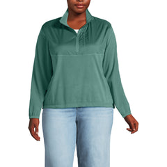 Women's Plus Size Anyweather Fleece Half Zip Pullover