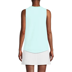 Women's Sleeveless Power Performance Scoop Neck Curved Hem Tunic Tank