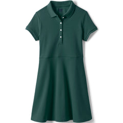 School Uniform Girls Short Sleeve Interlock Polo Dress