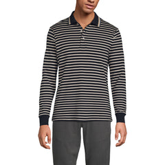 Men's Long Sleeve Cotton Supima Polo Shirt