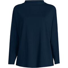 Women's Plus Size Sport Knit Funnel Neck Top