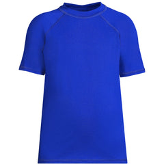 Boys Chlorine Resistant Short Sleeve Crew Neck UPF 50 Rash Guard