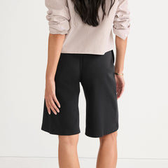 Women's Sport Knit High Rise Pleated 12" Bermuda Shorts